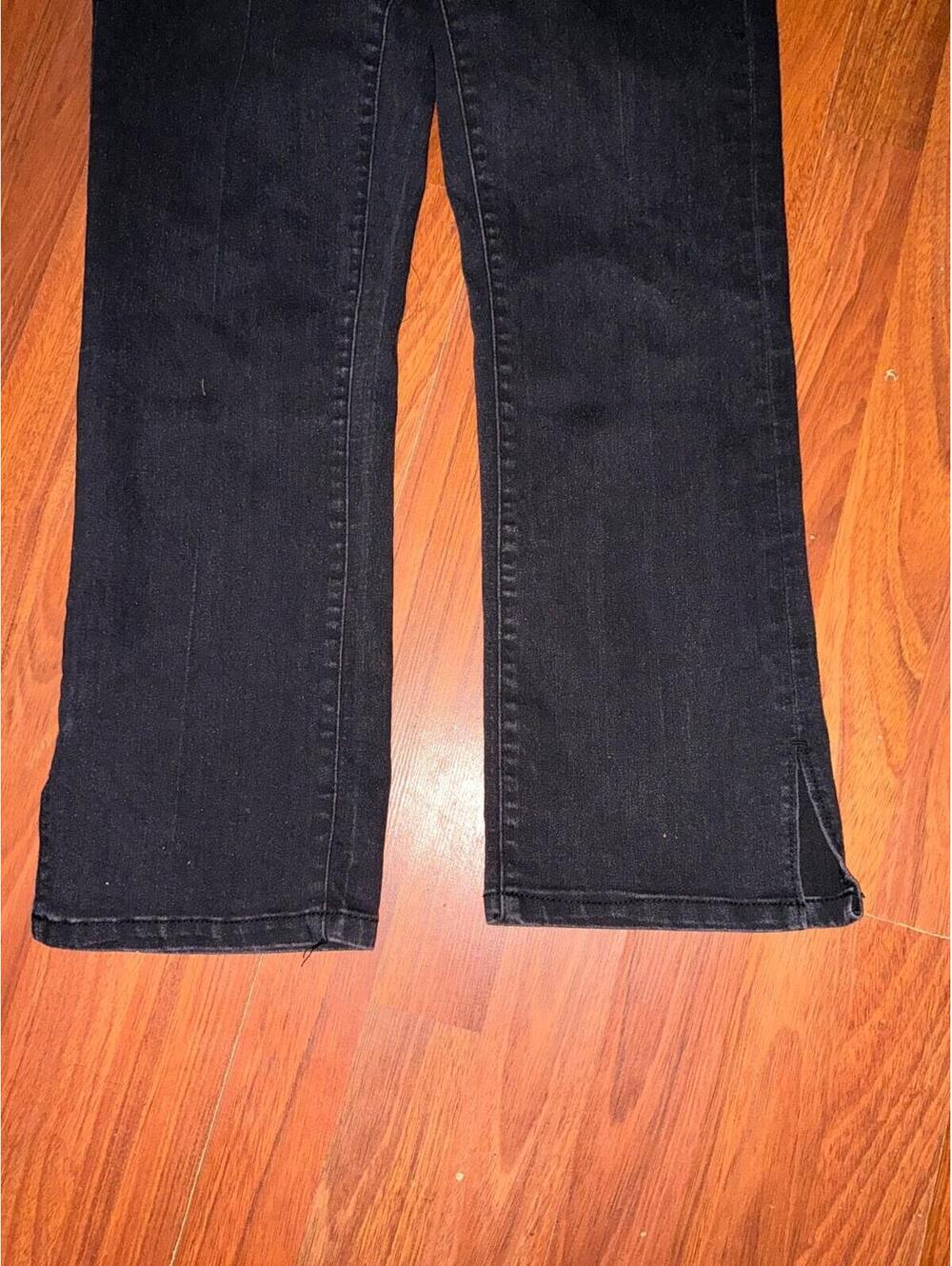 ELIE TAHARI Dark Gray Nicola Casual Denim Classic Straight Leg Women Jeans Sz 10 - Picture 2 of 4